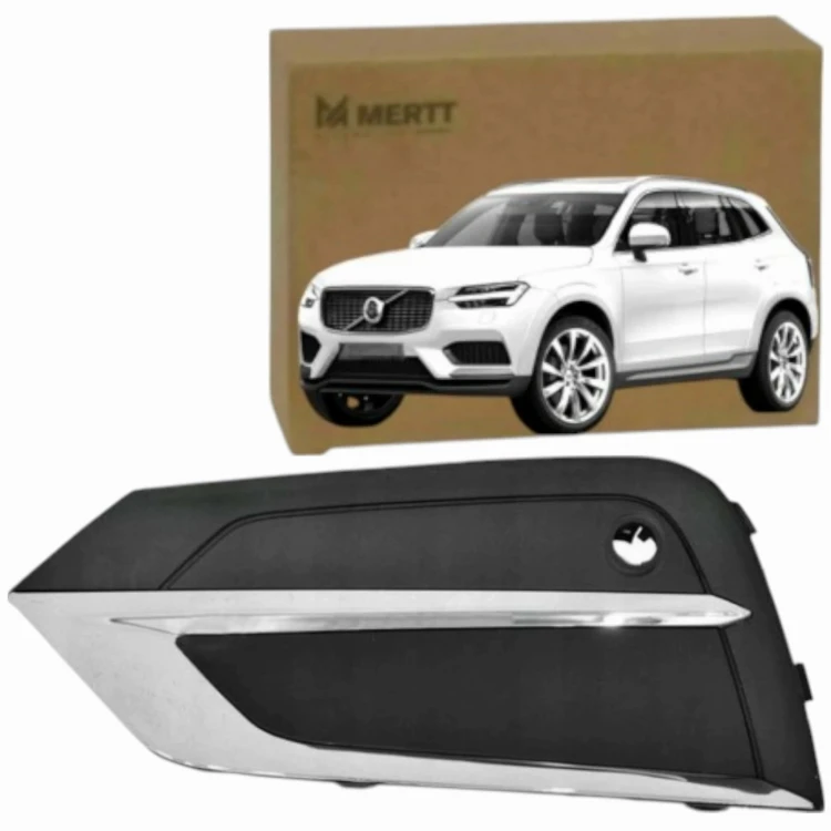 VOLVO XC60 II 17-21 KRATKA ZDERZAKA LEWA atrapa zaślepka + CHROM połysk