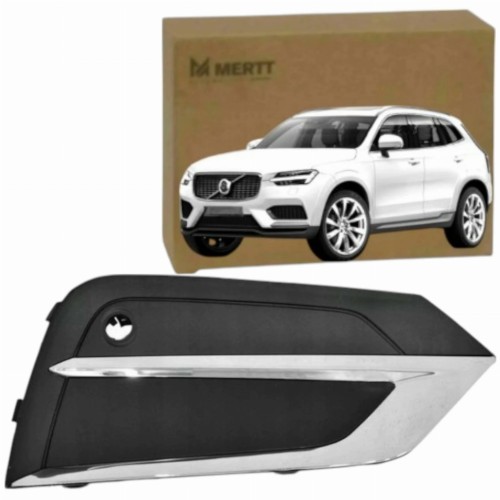 VOLVO XC60 II 17-21 KRATKA ZDERZAKA PRAWA atrapa zaślepka + CHROM 31449213