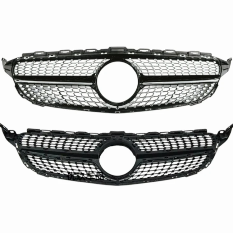 MERCEDES C W205 13-18 GRILL ATRAPA PRZÓD CHHŁODNICY DIAMOND CHROM