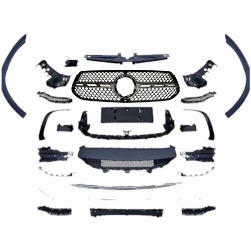 MERCEDES v167 2023+ LIFT LCI ZESTAW BODYKIT ZADERZAK PRZEDNI ATRAPY CHROM