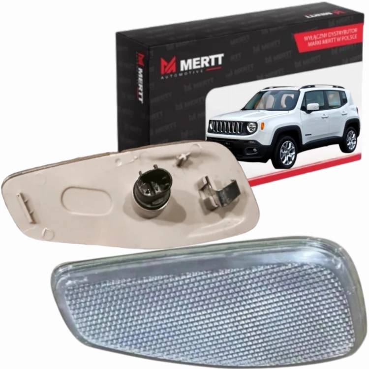JEEP RENEGADE 2014-2018 ODBLASK PRAWY NA BŁOTNIKU BIAŁY 53390025