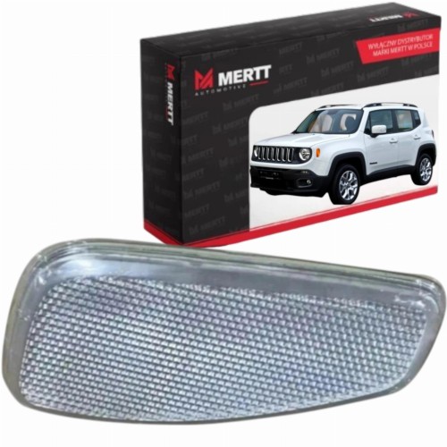 ODBLASK LEWY NA BŁOTNIKU JEEP RENEGADE 2014-2018 BIAŁY 53390026