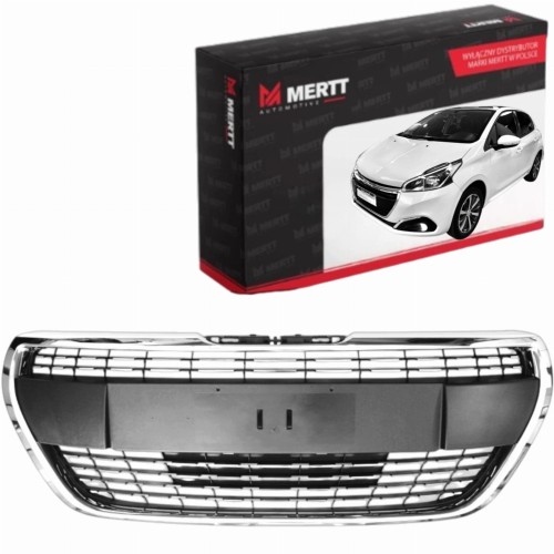 PEUGEOT 208 ALLURE 2015+ ATRAPA GRILL ZDERZAKA PRZÓD 1613485580 CHROM