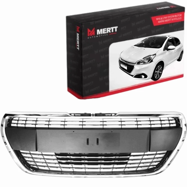 PEUGEOT 208 ALLURE 2015+ ATRAPA GRILL ZDERZAKA PRZÓD 1613485580 CHROM