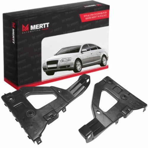 AUDI A6 C6 04-11 KOMPLET ŚLIZG LEWY PRAWY mocowanie uchwyt zderzaka przód