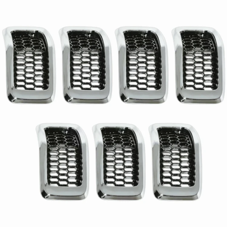 JEEP CHEROKEE V KL 18-23 WKŁADKI KRATKI ATRAPY GRILL PRZÓD 6FM74SZ0AB CHROM