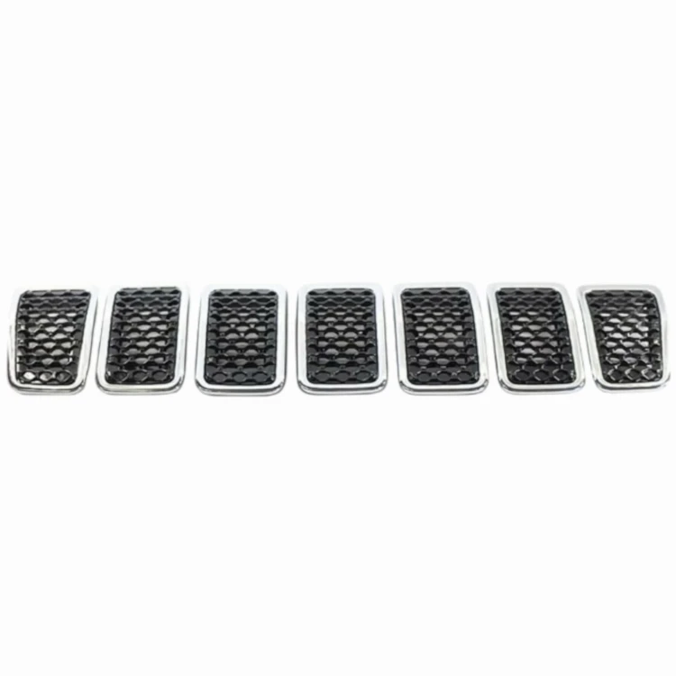 JEEP CHEROKEE V KL 18-23 WKŁADKI KRATKI ATRAPY GRILL PRZÓD 6FM74SZ0AB CHROM