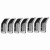JEEP CHEROKEE V KL 18-23 WKŁADKI KRATKI ATRAPY GRILL PRZÓD 6FM74SZ0AB CHROM