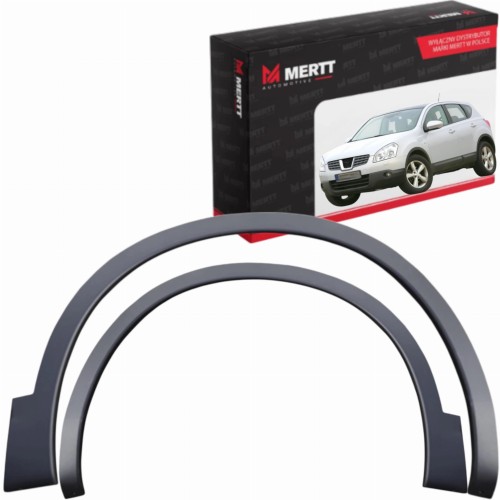 LISTWY NAKŁADKI BŁOTNIKA LEWA + PRAWA NISSAN QASHQAI J10 2007-2014 KOMPLET