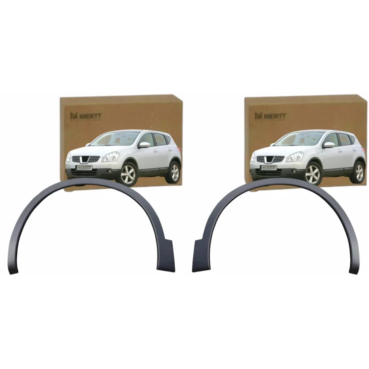 LISTWY NAKŁADKI BŁOTNIKA LEWA + PRAWA NISSAN QASHQAI J10 2007-2014 KOMPLET