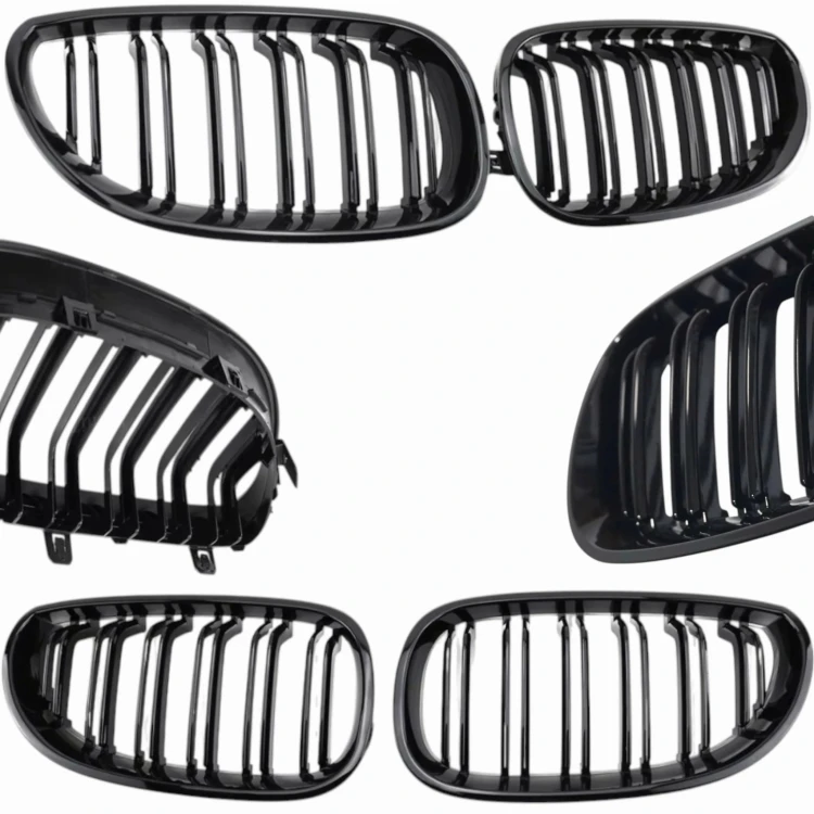 Grill Atrapa Nerki Pakiet Kratka Połysk Czarna do BMW E60 E61 M