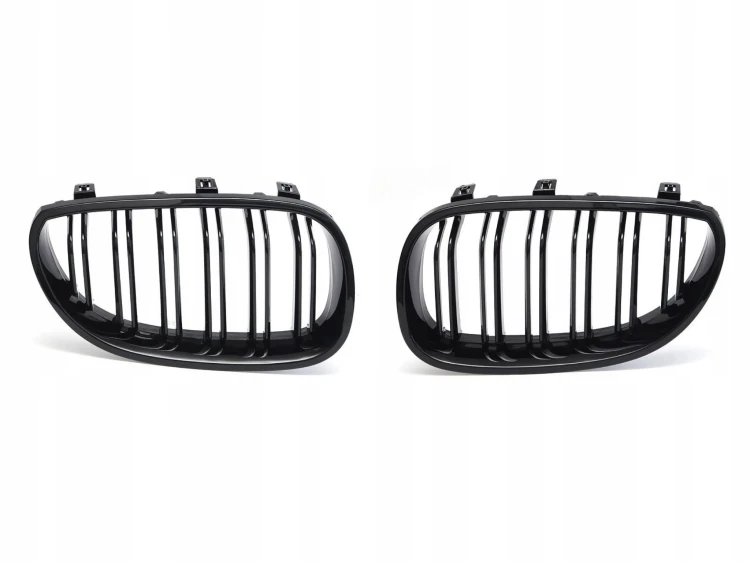 Grill Atrapa Nerki Pakiet Kratka Połysk Czarna do BMW E60 E61 M