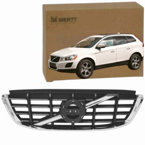 PASUJE DO VOLVO XC60 2008-2013 Grill ATRAPA PRZÓD kratka CHROM POŁYSK