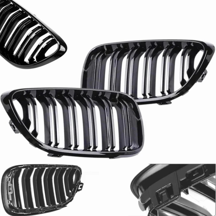 ATRAPA GRILL NERKI kratka BMW 2 F21 F22 M2 F82 czarny połysk 2013+