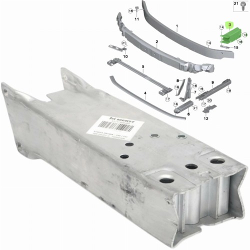 STREFA ZGNIOTU PRAWA sztyca górna wzmocnienie BMW X1 X2 F48 F39 F45 F46