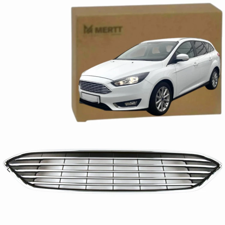 FORD FOCUS MK3 LIFT 2014-2018 14 - ATRAPA GRILL KRATKA RPZEDNIA CHROM