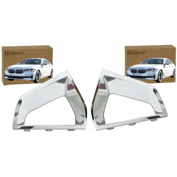 BMW 5 G31 G30 2020- ATRAPA CHROM RAMKA ZDERZAKA PRZEDNIEGO LEWA PRAWA KPL