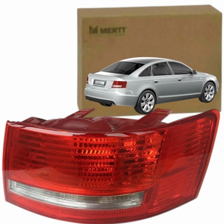 NOWE LAMPY TYLNE P21W + PY21W SEDAN KOMPLET AUDI A6 C6 2004-2008 LEWA PRAWA