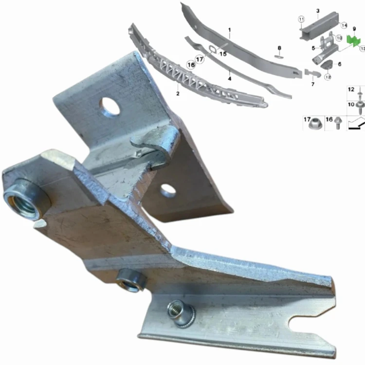 BMW 1 F20 F21 2 F22 F23 3 F30 F31 WSPORNIK CHŁODNIC LEWY stopka adapter