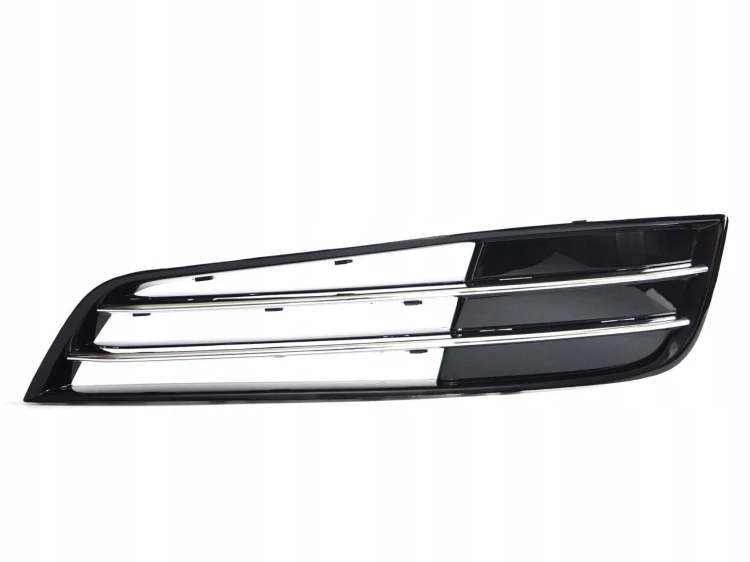 KRATKA ATRAPA zaślepka przednia LEWA AUDI A8 D4 2009-2013 CZARNY POŁYSK