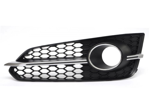 AUDI A8 D4 S8 LIFT 13- KRATKA ZDERZAKA ATRAPA CHROM LEWA