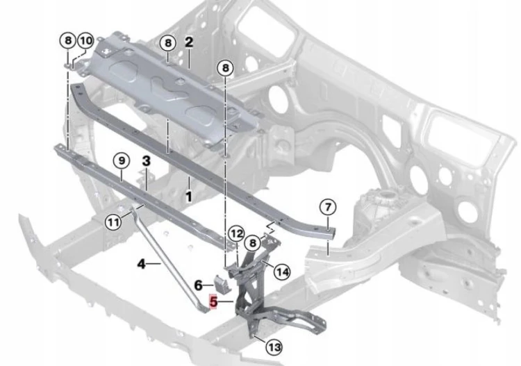 OKULAR PRAWY WSPORNIK mocowanie lampy BMW X3 G01 X4 G02 51647400114