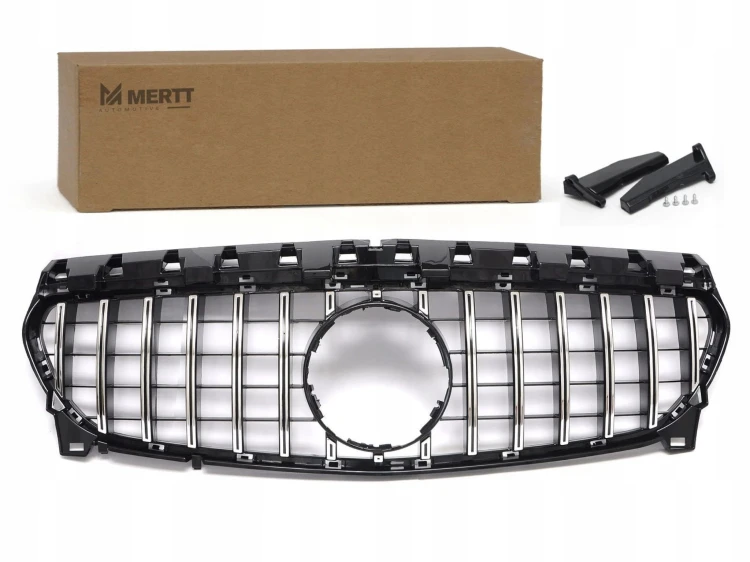 GRILL atrapa chłodnicy zderzaka MERCEDES CLA C117 W117 13-19 AMG GT czarny
