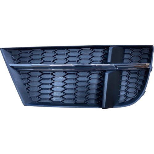 KRATKA LEWA atrapa zderzaka Czarny połysk zaślepka AUDI A3 8V 16-20 lift S-