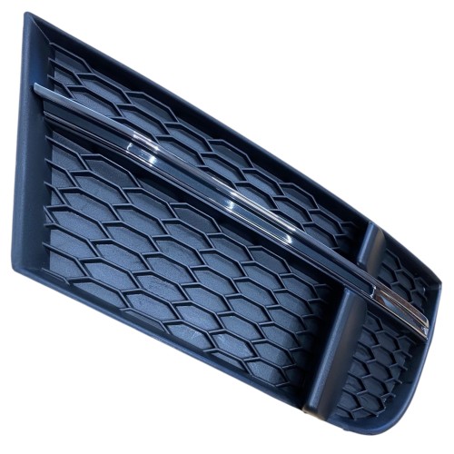 KRATKA LEWA atrapa zderzaka Czarny połysk zaślepka AUDI A3 8V 16-20 lift S-