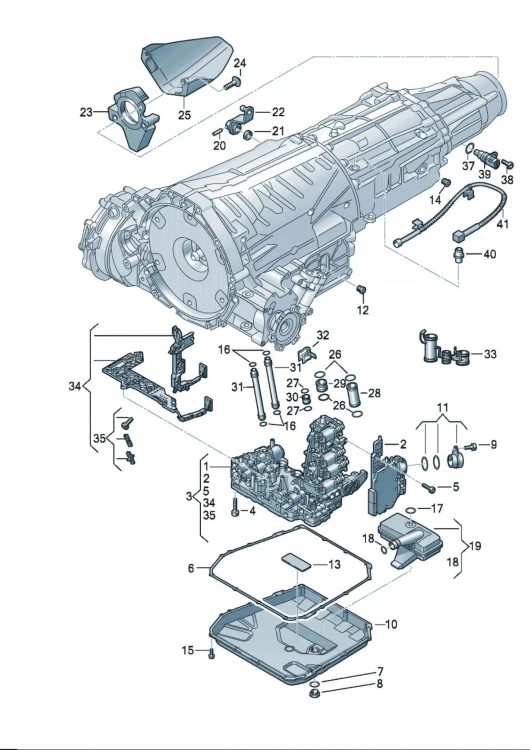 S-TRONIC 0B5 DL501 Komplet wiązek elektrycznych mechatroniki wiązka wiązki
