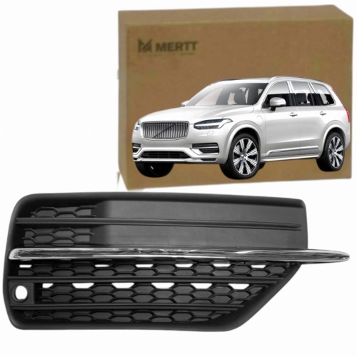 KRATKA ZDERZAKA PRAWA atrapa zaślepka + CHROM PDC VOLVO XC90 2015+