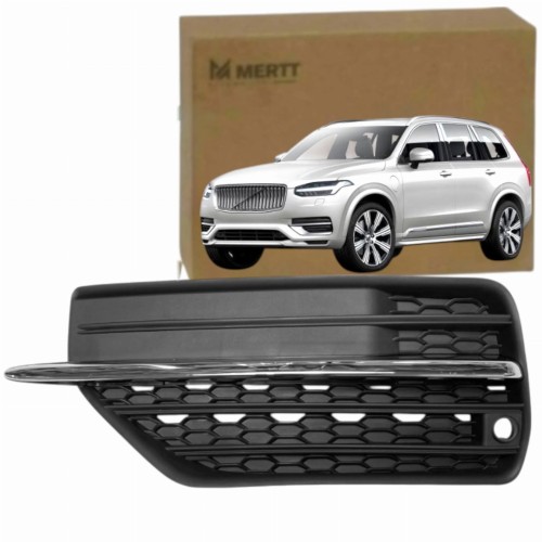 KRATKA ZDERZAKA LEWA atrapa zaślepka + CHROM PDC VOLVO XC90 2015+