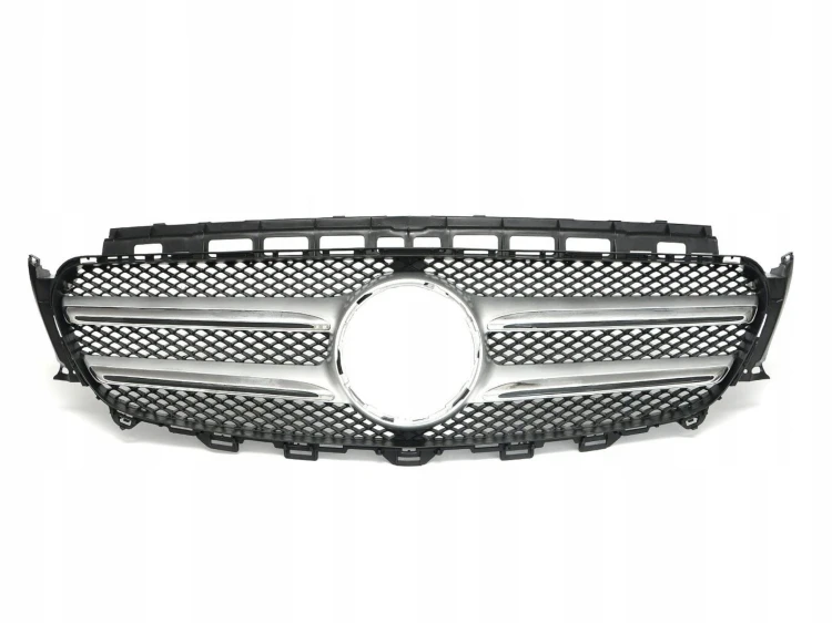 satynowa GRILL atrapa zderzaka chrom owal podstawa MERCEDES E W213 S213
