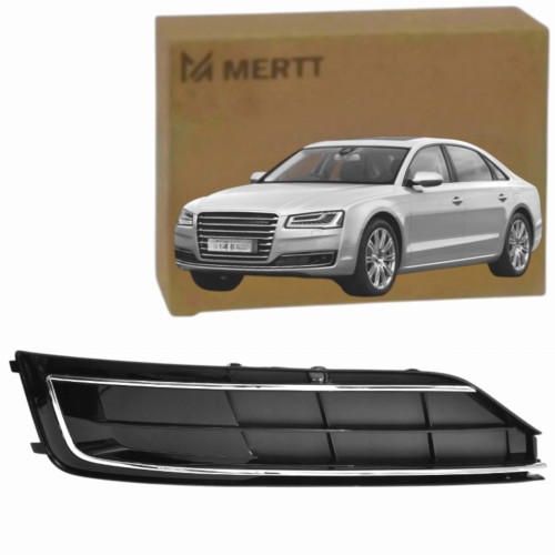 KRATKA ATRAPA zaślepka przednia PRAWA CZARNA AUDI A8 D4 13-18 LCI 4H0807680