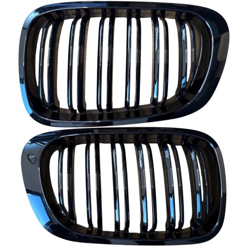 Nerki grill atrapa czarny połysk BMW 3 E46 Coupe 1997-2001 przed liftingiem
