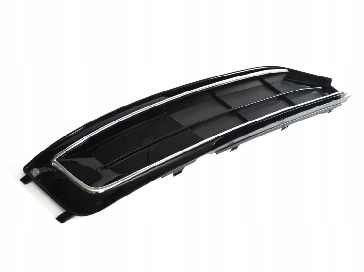 KRATKA ATRAPA zaślepka przednia PRAWA AUDI A8 D4 2013-2018 LCI CZARNA