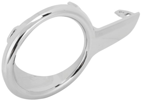 PEUGEOT 208 2012-2019 LEWA RAMKA halogenu ATRAPA lampy srebrna CHROM