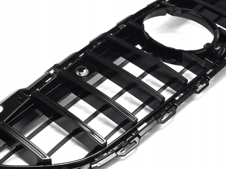 Grill atrapa zderzaka Mercedes Klasa C W206 S206 20+ AMG czarny połysk
