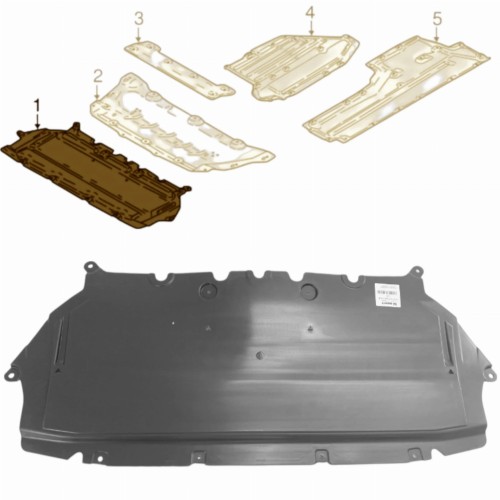 OSŁONA POD SILNIK BMW 5 G30 G31 6 G32 7 G11 G12 8 G14 51757340168