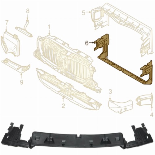 KANAŁ POWIETRZA DOLNY – BMW X3 X4 G01/ G02 - 51747399997