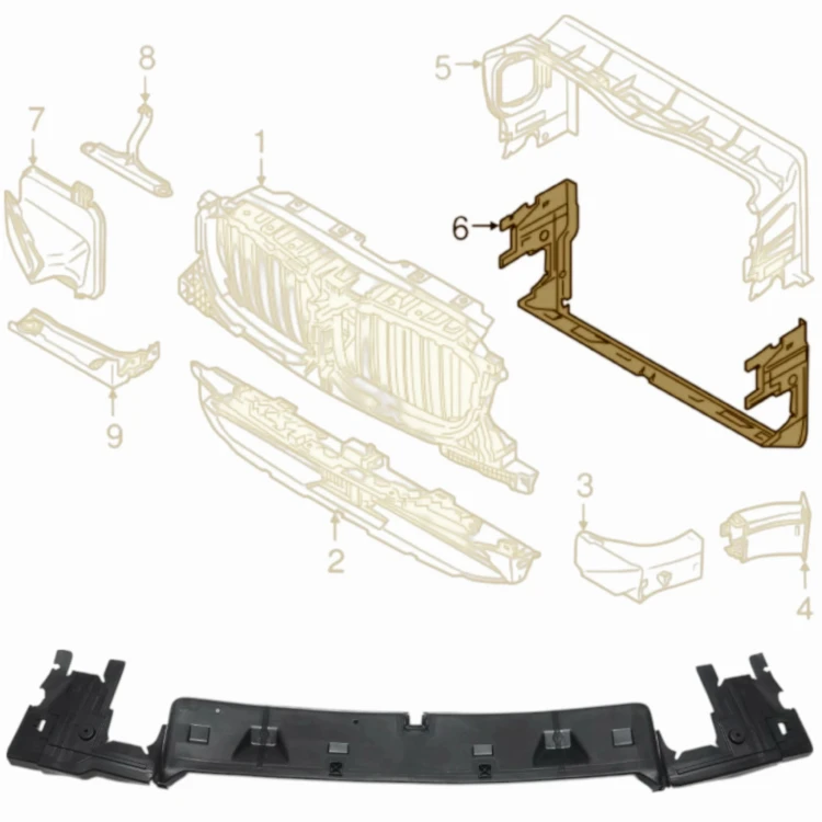KANAŁ POWIETRZA DOLNY – BMW X3 X4 G01/ G02 - 51747399997