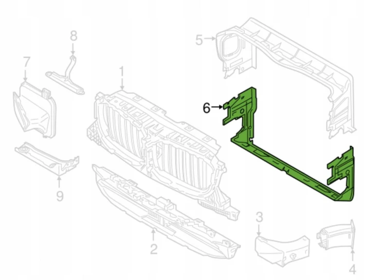 KANAŁ POWIETRZA DOLNY – BMW X3 X4 G01/ G02 - 51747399997