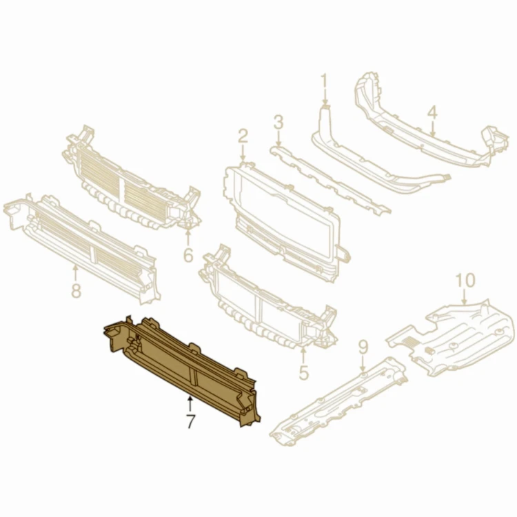 VOLVO XC60 II 2017-2021 PRZED LIFT KIEROWNICA POWIETRZA DOLNA 31425369