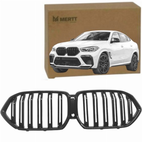 BMW X6 G06 2019-2022 atrapa chłodnicy zderzaka NERKI GRILL przód czarne