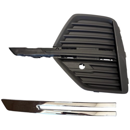 KRATKA ZDERZAKA LEWA + CHROM dekor listewka atrapa VOLVO XC60 II 2021+