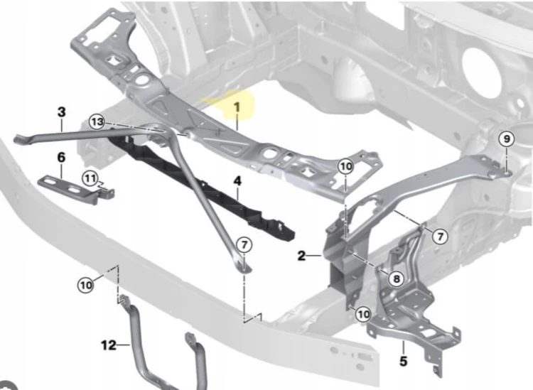 WZMOCNIENIE CZOŁOWE – F48 / F49 / F45 / MINI - 51647301592
