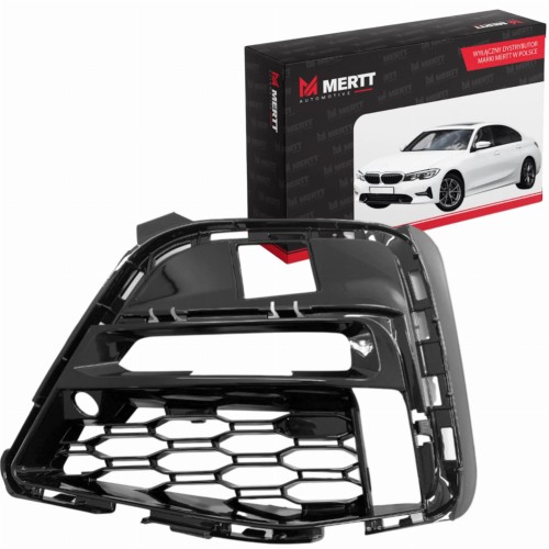 BMW 3 G20 G21 M pakiet 2018- KRATKA zderzaka LEWA atrapa pod halogen