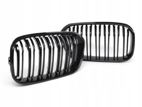 NERKI atrapa zderzaka grill czarny połysk podwójny BMW 1 F20 F21 2015+ LCI