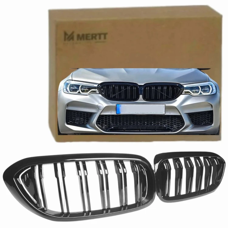 ATRAPA nerki grill BMW G30 G31 M5 M PAKIET czarny połysk przed liftem
