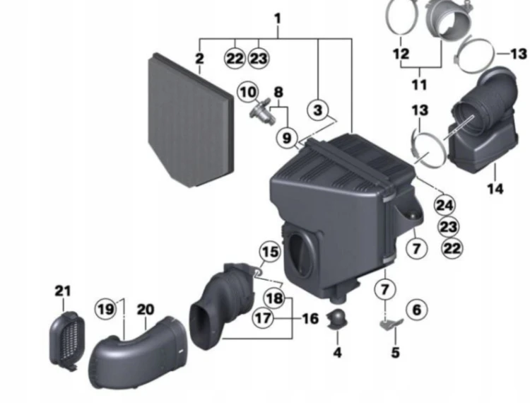 WLOT FILTRA POWIETRZA – F25 - 13717601869